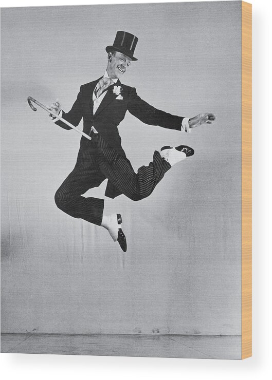 Frank Sinatra Wood Print featuring the photograph Fred Astaire #1 by Bob Landry