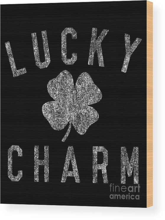 Cool Wood Print featuring the digital art Lucky Charm #1 by Flippin Sweet Gear