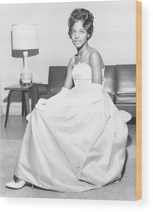 Honor Wood Print featuring the photograph To Be Crowned At Ncc-constance Lucille #1 by North Carolina Central University