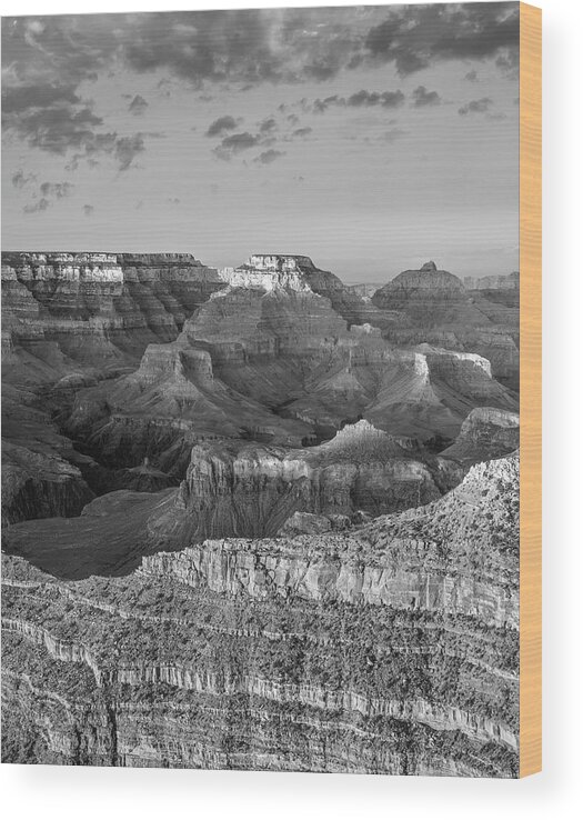 Disk1216 Wood Print featuring the photograph Wotans Throne, Grand Canyon #1 by Tim Fitzharris