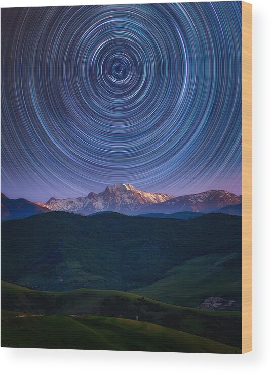 Sky Wood Print featuring the photograph Infinity And Beyond #2 by Asef Azimaie