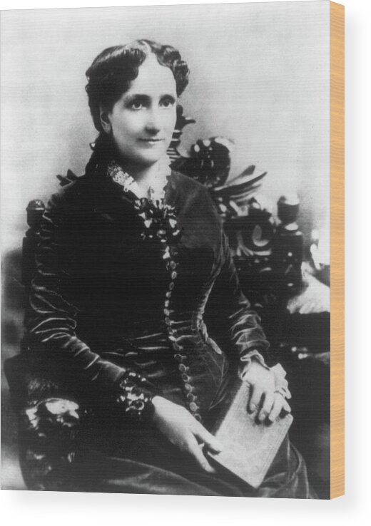 1880s Wood Print featuring the photograph Mary Baker Eddy, Founder Of Christian by Science Source