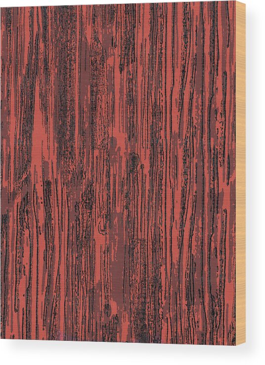 Background Wood Print featuring the drawing Woodgrain Pattern #2 by CSA Images
