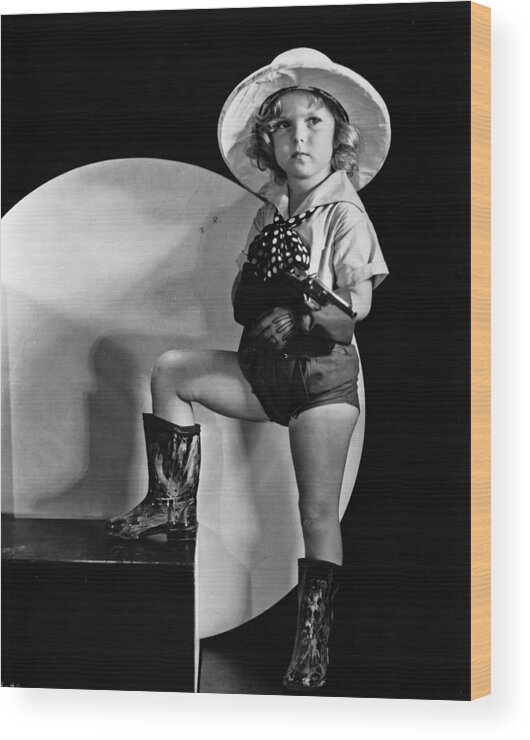Shirley Temple Wood Print featuring the photograph Shirley Temple #207 by Movie Star News