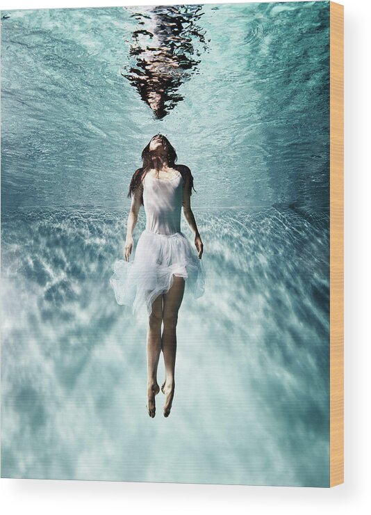 #faatoppicks Wood Print featuring the photograph Underwater Ballet #3 by Henrik Sorensen