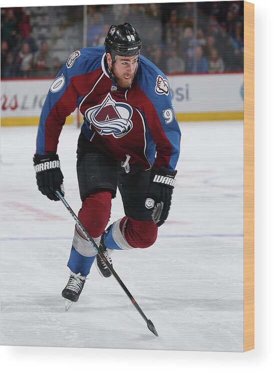 Ryan O'reilly Wood Print featuring the photograph Tampa Bay Lightning V Colorado Avalanche #4 by Doug Pensinger