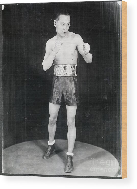 People Wood Print featuring the photograph Adolf Midget Wolgast, Flyweight Boxer by Bettmann