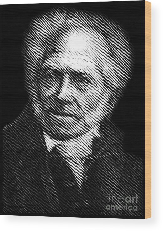 Schopenhauer Wood Print featuring the digital art Arthur Schopenhauer by Cu Biz
