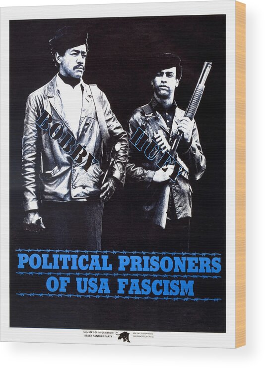 20th Century Wood Print featuring the photograph Bobby Seale And Huey Newton, Founders by Science Source