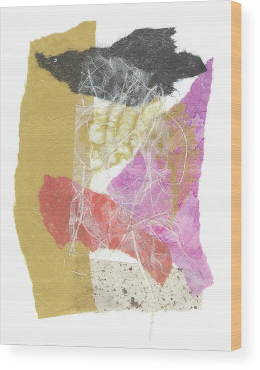 Collage Wood Print featuring the mixed media Fresh Pressed #2 by Christine Chin-Fook