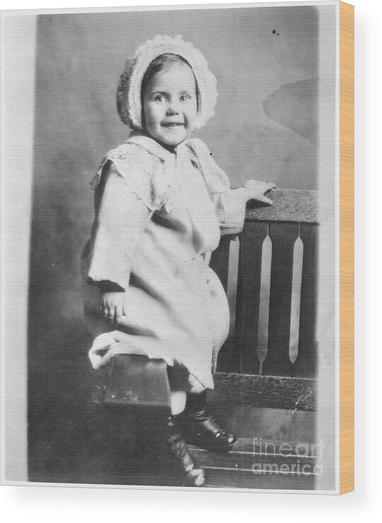 People Wood Print featuring the photograph Ginger Rogers At Age Two by Bettmann