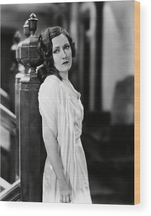 Gloria Swanson Wood Print featuring the photograph GLORIA SWANSON in INDISCREET -1931-. by Album