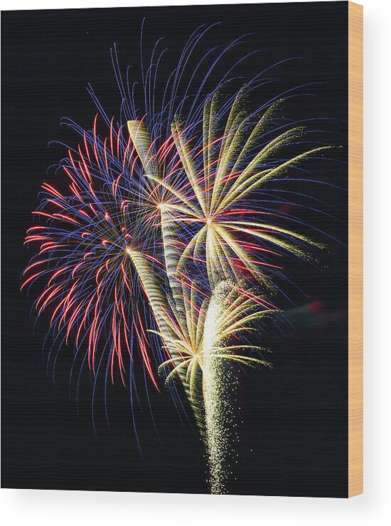 Vertical Wood Print featuring the photograph Happy 4th Of July!!!! by Michael Howard