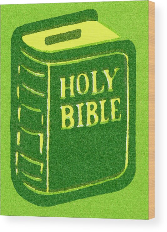 Belief Wood Print featuring the drawing Holy Bible by CSA Images
