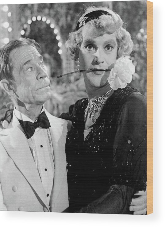 Jack Lemmon Wood Print featuring the photograph JACK LEMMON and JOE E. BROWN in SOME LIKE IT HOT -1959-. by Album