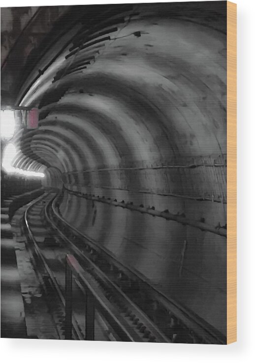 Metro Wood Print featuring the photograph Just Around the Bend by Lora J Wilson