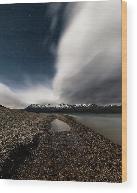  Wood Print featuring the photograph Lake Mcdonald Storm by Jake Sorensen