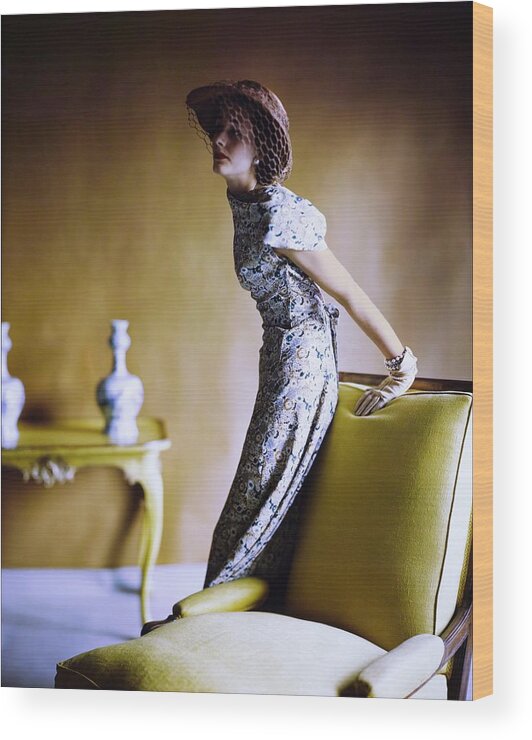 Accessories Wood Print featuring the photograph Model In B.h. Wragge by Horst P. Horst