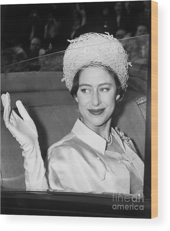 People Wood Print featuring the photograph Portrait Of Princess Margaret by Bettmann