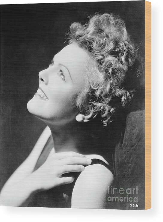 People Wood Print featuring the photograph Profile Portrait Of Beverly Roberts by Bettmann