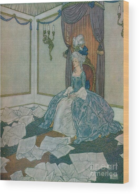 1910-1919 Wood Print featuring the drawing She Had Read All The Newspapers by Print Collector