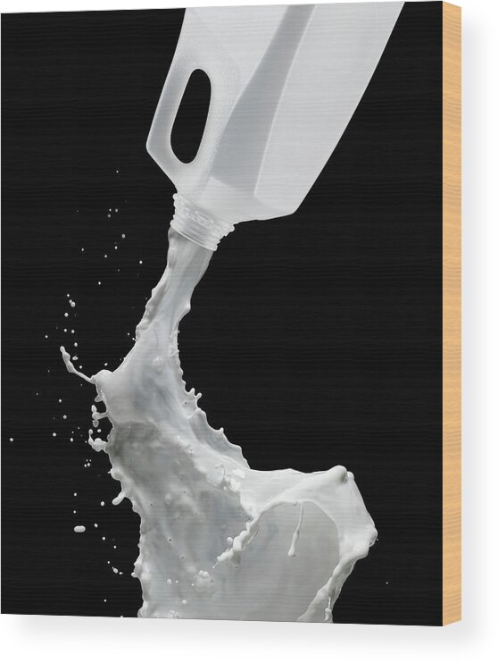 Milk Wood Print featuring the photograph Spilt Milk by Chris Stein