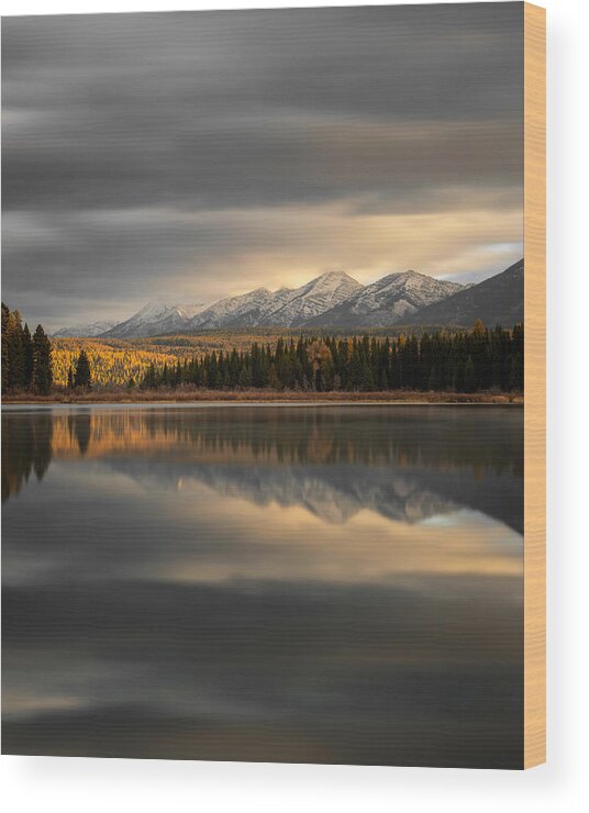 Swan Range Wood Print featuring the photograph Swan Range Autumn Morning by Matt Hammerstein