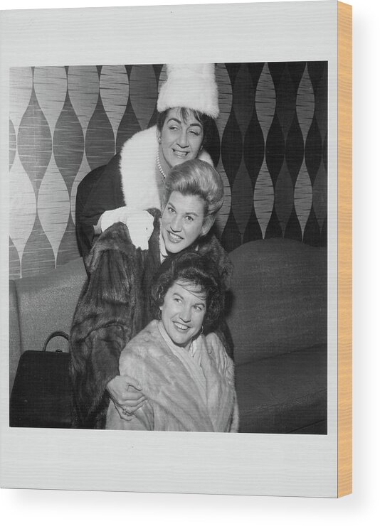 Singer Wood Print featuring the photograph The Andrews Sisters by Richi Howell