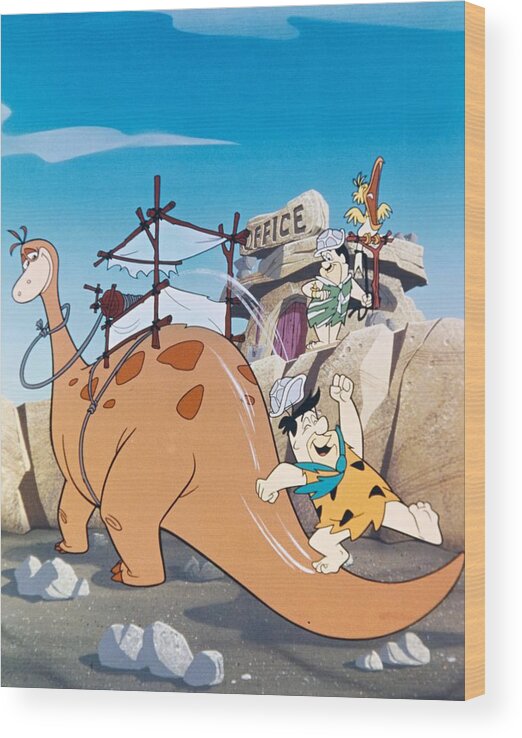 1960 Wood Print featuring the photograph The Flintstones -1960-. by Album
