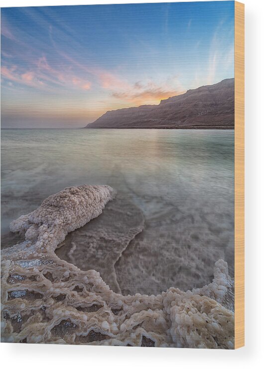 Sky Wood Print featuring the photograph The Sea Of Tranquility by Michael Kalika