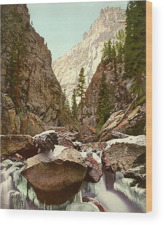  Wood Print featuring the photograph Toltec Gorge by Detroit Photographic Company