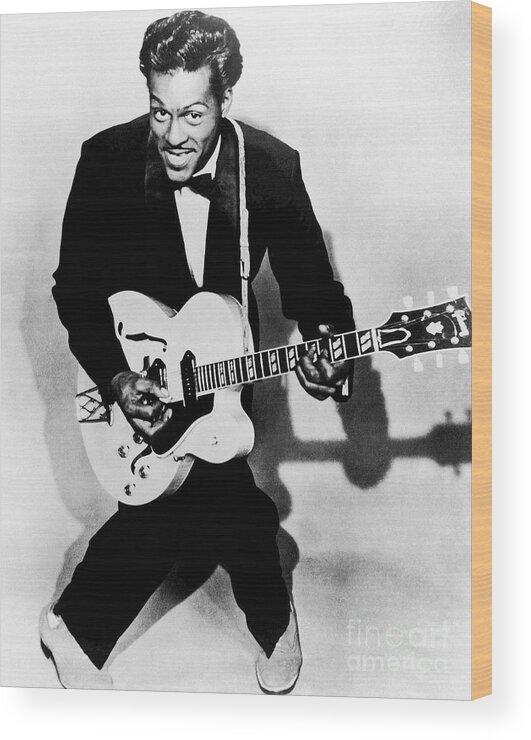 1950 Wood Print featuring the photograph Chuck Berry #1 by Granger