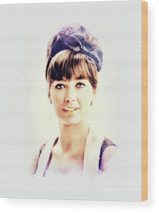 Suzanne Wood Print featuring the digital art Suzanne Pleshette, Movie Legend #1 by Esoterica Art Agency