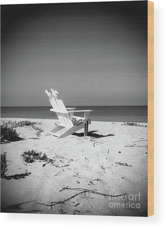 Florida Wood Print featuring the photograph The Life - BW #1 by Chris Andruskiewicz