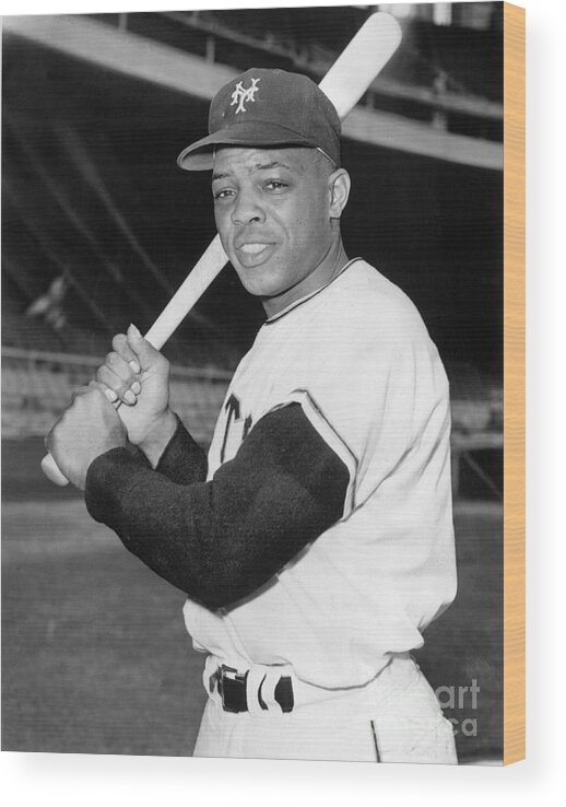 People Wood Print featuring the photograph Willie Mays by National Baseball Hall Of Fame Library