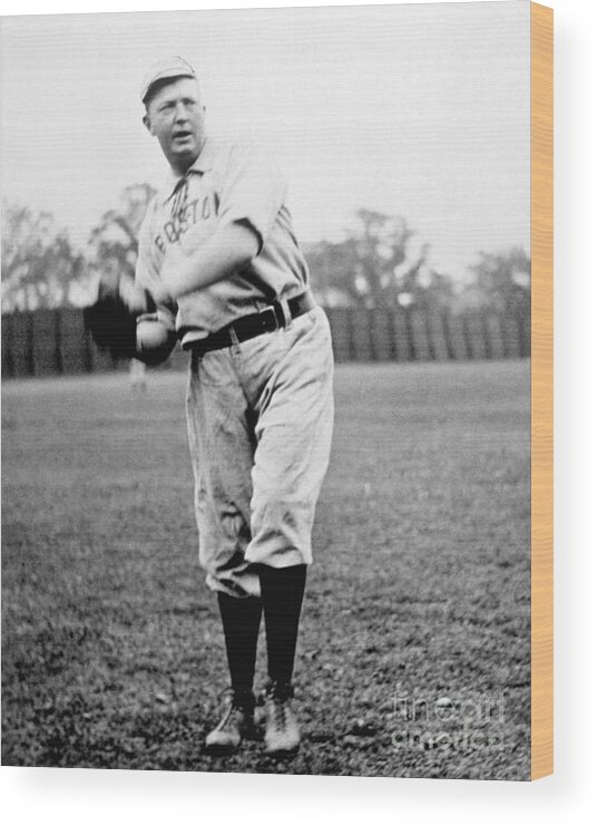 People Wood Print featuring the photograph Cy Young by National Baseball Hall Of Fame Library