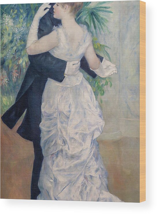 Renoir Wood Print featuring the painting Dance in the City by Pierre-Auguste Renoir