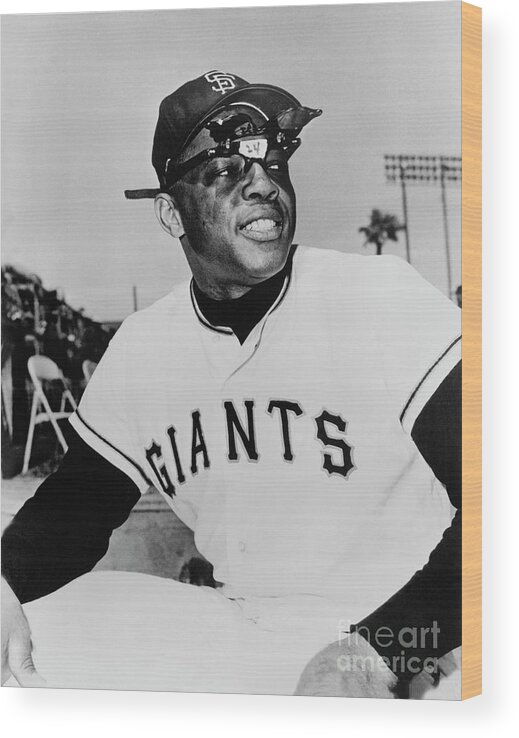 People Wood Print featuring the photograph Willie Mays #2 by National Baseball Hall Of Fame Library