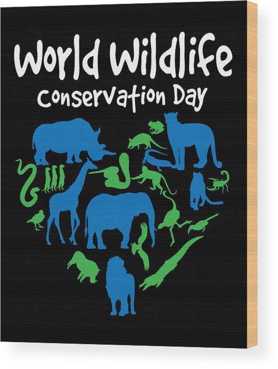 World Wildlife Conservation Day Wood Print by Michael S - Pixels