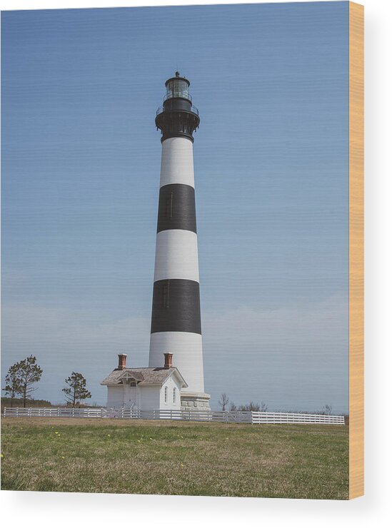 Bodie Island Wood Print featuring the photograph Bodie Island Lighthouse by Stacy Abbott