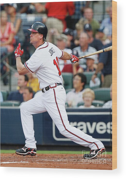 Atlanta Wood Print featuring the photograph Chipper Jones by Kevin C. Cox