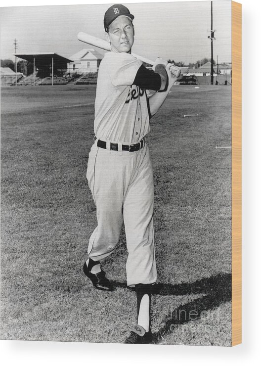 American League Baseball Wood Print featuring the photograph Al Kaline by National Baseball Hall Of Fame Library