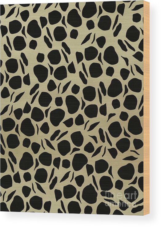 Pattern Wood Print featuring the digital art Animal Print Glam #5 #pattern #decor #art by Anitas and Bellas Art