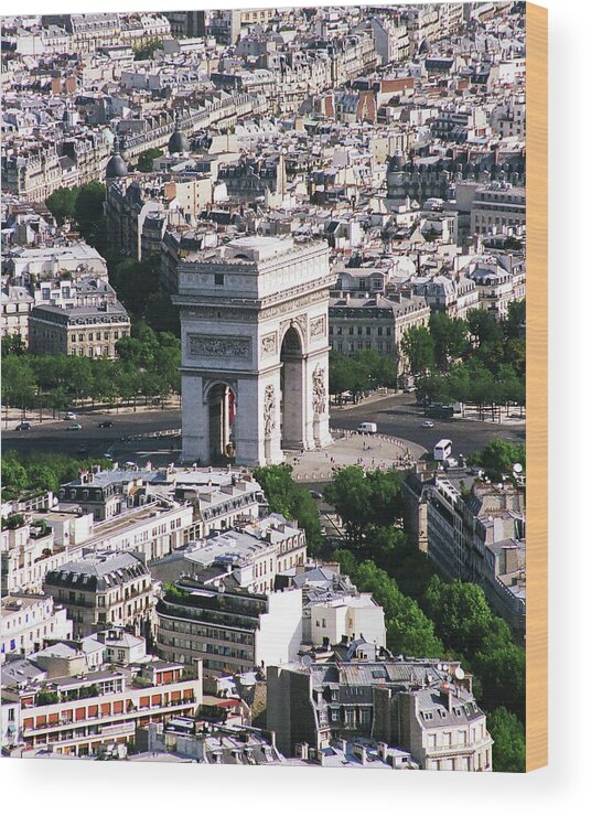 France Wood Print featuring the photograph Arc de Triomphe by Jim Feldman