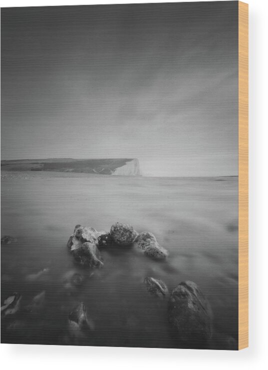  Wood Print featuring the photograph At the river mouth by Will Gudgeon