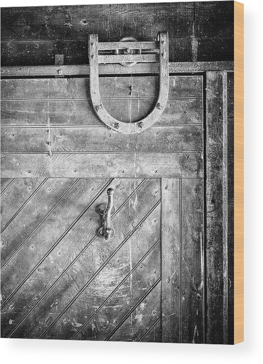  Wood Print featuring the photograph Barn Door by Steve Stanger