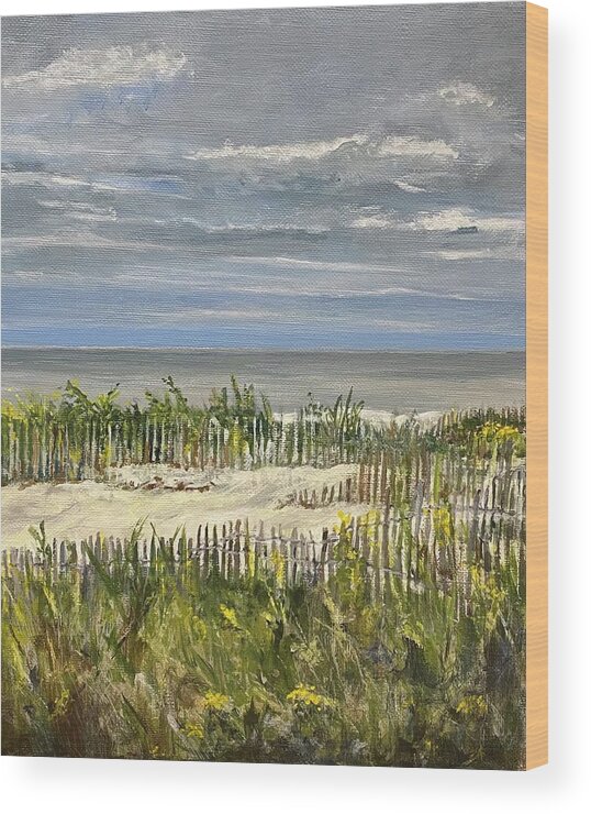 Painting Wood Print featuring the painting Beach To Remember by Paula Pagliughi