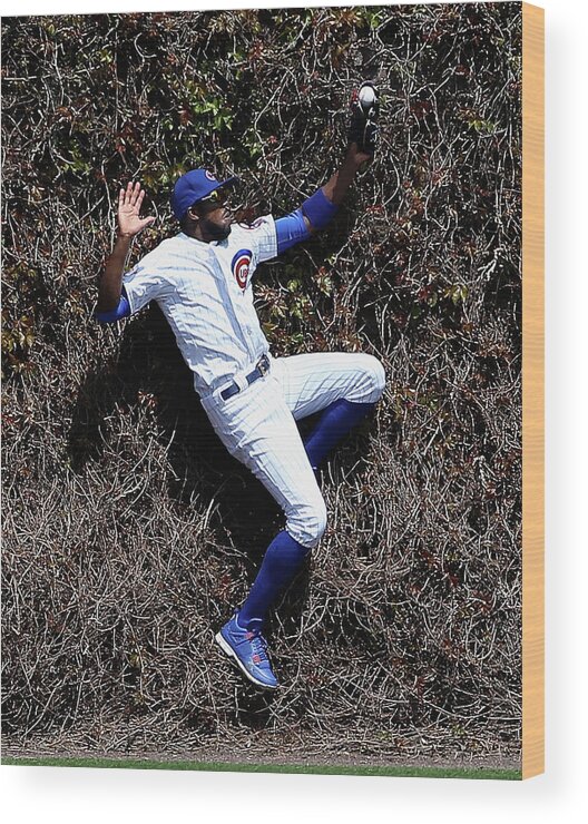 People Wood Print featuring the photograph Ben Revere and Dexter Fowler by Jonathan Daniel