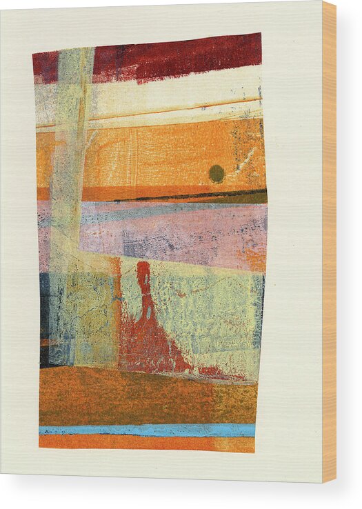 Abstract Art Wood Print featuring the painting Bits and Pieces #17 by Jane Davies