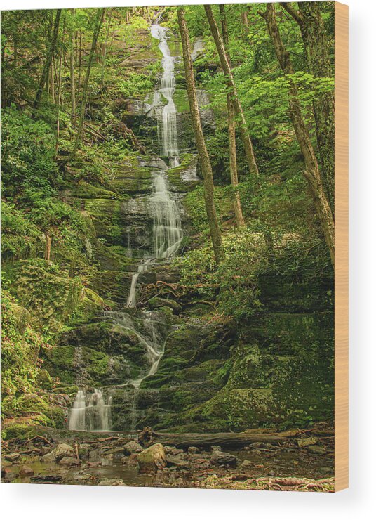 Buttermilk Wood Print featuring the photograph Buttermilk Falls New Jersey by Kristia Adams